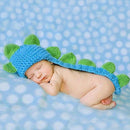 Creative Baby Crochet Knit Dinosaur Costume Photography Photo Prop Hat Outfit FT