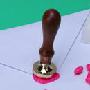 Retro Envelope Wedding Invitations Greetings Brass Seal Wax Stamp Wood HandleNEW