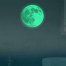 Creative Moon Luminous Wall Stickers Fluorescent Kids Bedroom Decor(Medium) A