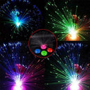 LED Multi Colour Changing Fibre Optic Fountain Night Lamp Light Home Decor I7Y2