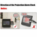 Digital Lcd Projection Led Display Alarm Clock Weather Snooze Function Temp A9J9