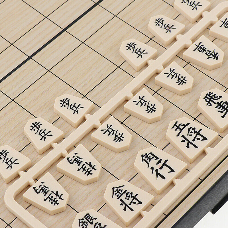Shogi Travel Game Set 9.84 Inch Folding Board and Game Pieces
