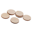 80x Blank Plain Round Shaped Cut Wood Slices Discs Art Crafts Pyrography DIY