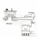 Three-way Toggle switch 12V DC RV ship toggle led Switch Panel