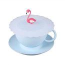Transparent Bird Dust Proof Silicone Glass Cup Cover Suction Seal Lid Cap