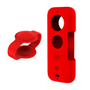 New Silicone Case Protector w/ Lens Protective Case for Insta360 One X Red