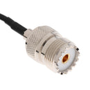2Pack SMA Female to UHF PL-259 to SO-239 Female Handheld Adapter Antenna Cable