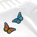20 Pieces Butterfly Iron on Patches Embroidery Applique Patches for Arts Crafts