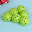 50pcs Green Golf Practice Balls Plastic Whiffle Airflow Hollow Sports Ball