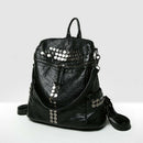Pu Leather Shoulder Bag Female Bag College Wind Bag Travel Backpack Women'S