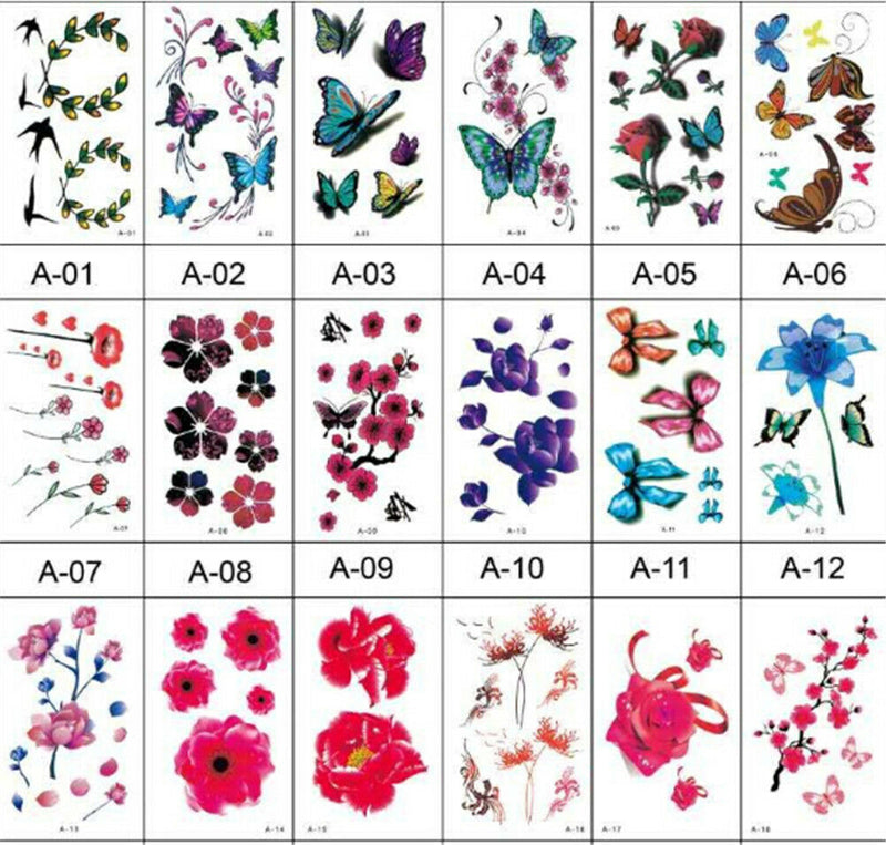 Cute Water Transfer LJttoos Body Art Makeup Cool Waterproof Girl StickersJCA Kw