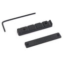 Bone Bridge Saddle and Nut for 5 String Accoustic Classical Guitar (Black)