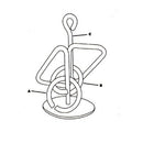 1PCS Metal Puzzle IQ Mind Brain Teaser Game Educational Kids Xmas Gifts