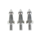 3Pack Metal Foot Spikes 1/4'' Thread For Camera Tripod Monopod - 4cm