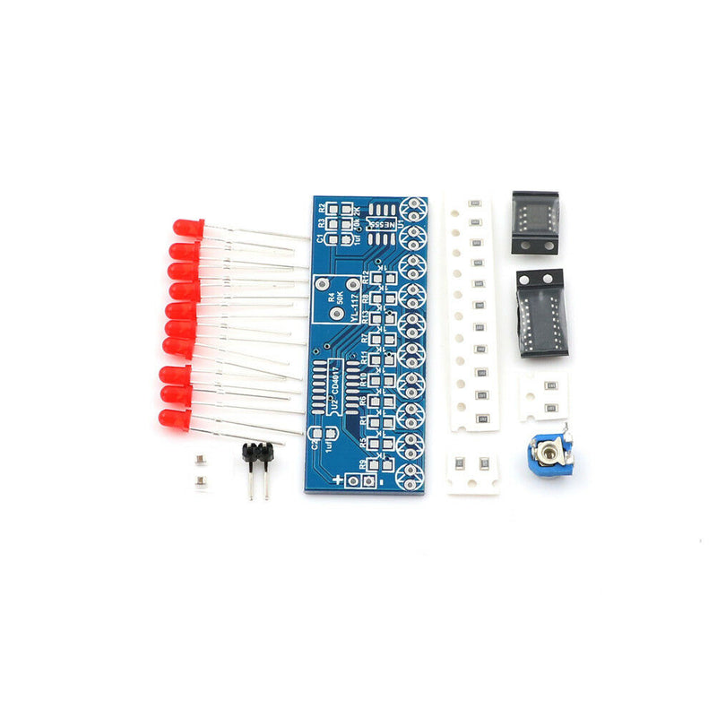 DIY Kit Running Flow LED Light Production Suite Electronic NE555+CD4017 B Tw
