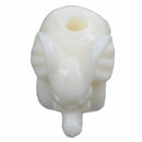 20 PCs Synthetic Coral Spacer Beads Elephant Animal Off White 15mmx11mm G9B7