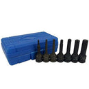 7 Pcs Impact Socket Bits 3/8 Inch Driver Metric Star Torx Hex Spline Ratche