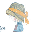 girl heat transfer nice day patch ironing stickers iron on patches appliques 3c
