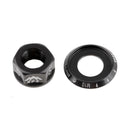 Bike Hub Screw Nut Bike Axle Screw MTB Flange Nut M10 Track Wheel Nut Black
