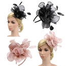 2x Retro Crystal 2 Colors Feather Headband Wedding Headpiece Flapper Costume