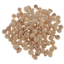 100g Unpainted Wooden Plain Loose Beads Jewelry Making Findings Beading Crafts
