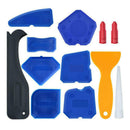 12pcs Silicone Angle Scraper Caulking Glass Shovel Shovel Cleaning Kit Tool Set