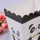 6pcs Panda Party Popcorn Box Happy Birthday Party Candy Boxes for Kids Gifts JR
