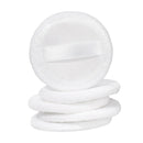 15Pcs Cotton Makeup Powder Puff with Strap Blush Loose Powder Blending Puff