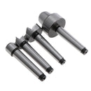 4 X Steel MT1 Wood Lathe Live Center And Drive Spur Cup Arbor with Wood Case