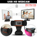 Rotatable 2.0 HD Webcam PC Laptop USB Camera Video Recording with Microphone