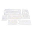 6pcs/Set DIY Clear Acrylic Leather Shoulder Bag Handbag Stencil Templates