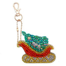 4pcs DIY Christmas Full Drill Special Shaped Diamond Painting Keychain Gift