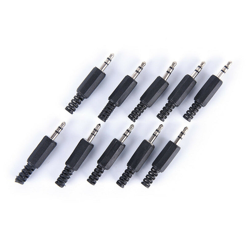 10pcs/lot 3.5mm audio male plug jack adapter stereo connector headphone,E.ES
