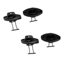 4Pcs 2.7cm Universal Black Hull Drain Plug with Screws for Kayak Canoes Boat