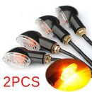 2Pcs Motorcycle Turn Signal Led Light Indicator Blinker Handle Bar End~Handle OZ