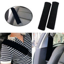 2X Black Pushchair Buggy Car Seat Safety Belt Strap Shoulder Pads Cover Harness.