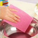 10pcs Scouring Pads Cleaning Cloth Dish Towel Colorful Home Scour Scrub_.