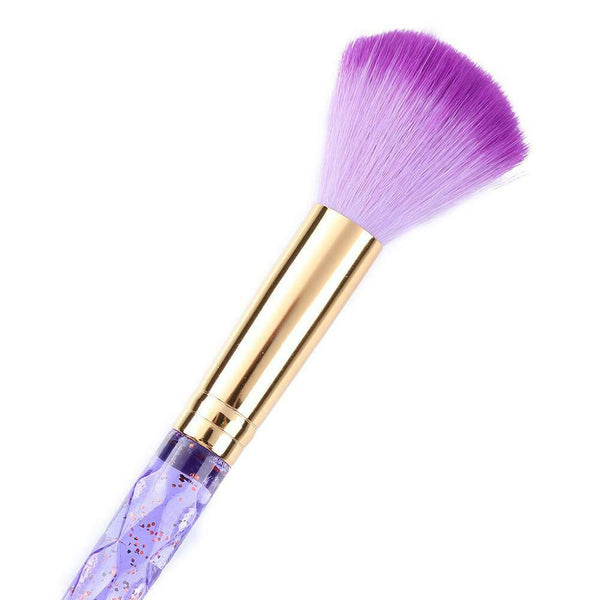 Diamond Makeup Brush Women Beauty Blush Brush Cosmetic Tool (Purple) A#S