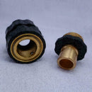 38 mm Garden Hose Connector Quick Connect Fitting Pipe F W2Q9 Q7U8 Hose 3/4 B2E1