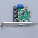 USB 3.0 PCI-E 2 Port Card PCI  HUB Adapter for Desktop Computer