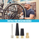 4pcs/set Ball Needle Nozzle Adapter Kit Bicycle Tire Inflate Pump Parts