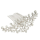 Bridal Wedding Flower Diamante Crystal Rhinestone Women Hair Comb Headpiece