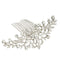 Bridal Wedding Flower Diamante Crystal Rhinestone Women Hair Comb Headpiece