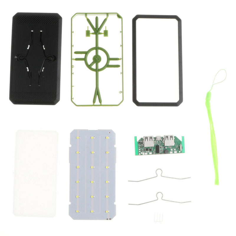 Solar Charger Power Bank 4000mAh Portable Dual USB Charger for Phones Green