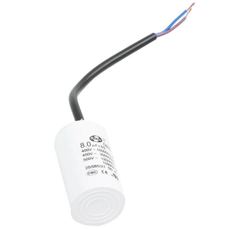 5X(CBB60 450VAC 8uF 5% Wired Terminal Motor Start Capacitor Q4U1)