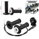 2Pcs Twist Throttle Accelerator Handle Grips Cable Set Handlebar Replacement