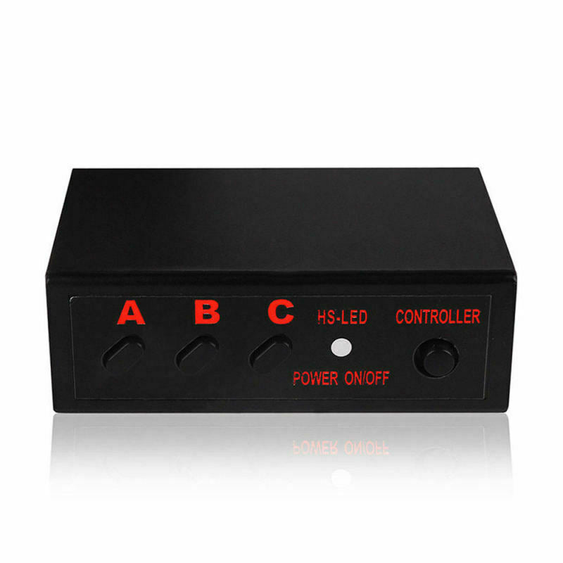 1 Set Car 6X 3 LEDs Blue Strobe Emergency Flashing Police Warning Grill Light