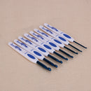 8pcs Blue and White Porcelain Handle Aluminium Crochet Hooks Knitting Set