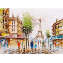 Wall Decor Full Round Diamond Painting Ki DIY Paris Tower Abstract Picture
