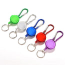 Colourful Retractable Strap Carabiner Clip Card label Key Chain Fancy Gift LJ